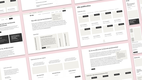 Overview website pagina's